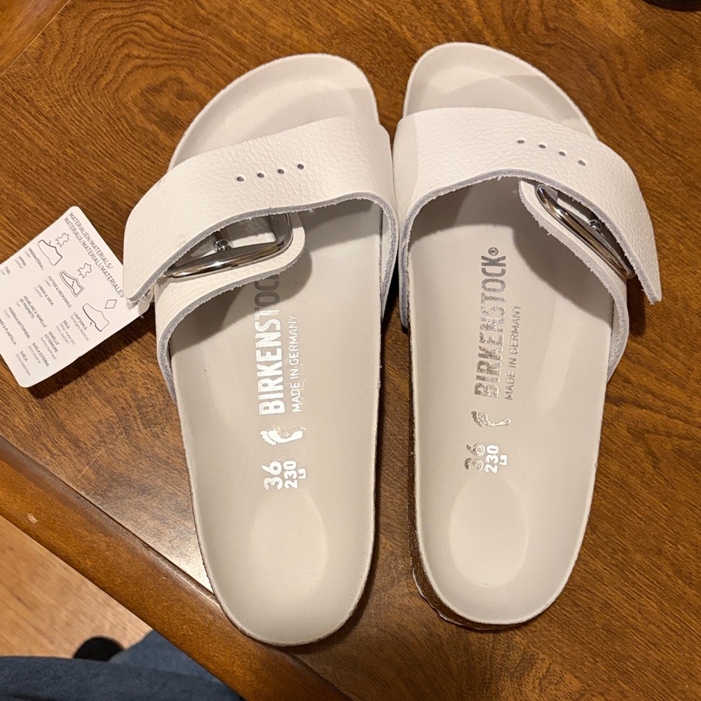 Birkenstock Madrid Big Buckle - White